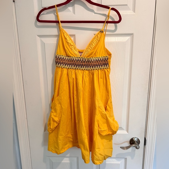 Miss Sixty Yellow Vintage Dress X-Small - Picture 1 of 7